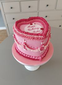 Pink Herz-Torte